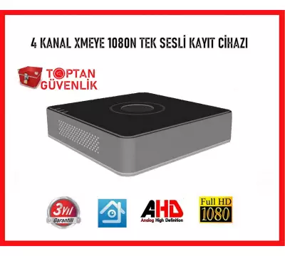 4 KANAL AHD 1080N TEK SESLİ HİBRİT DVR XMEYE KAMERA KAYIT CİHAZI ARNA-4442