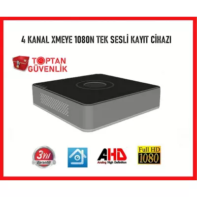 4 KANAL AHD 1080N TEK SESLİ HİBRİT DVR XMEYE KAMERA KAYIT CİHAZI ARNA-4442