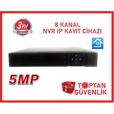 5 MP DESTEKLİ 8 KANAL NVR IP Kamera Kayıt Cihazı ARNA-4805