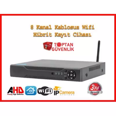 8 Kanal 5 MP H265+ Kablosuz Wifi Hibrit Dvr Kayıt Cihazı ARNA-4408