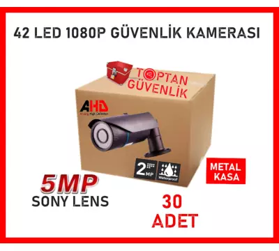 2 MP 1080P Gece Görüşlü Metal Kasa 42 Led Bullet Güvenlik Kamerası ARNA-2142 30'LU KOLİ