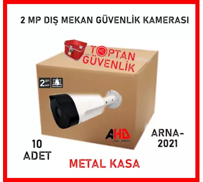 2 MP Metal Kasa 6 Atom Led 3.6mm Ahd Dış Mekan Güvenlik Kamerası ARNA-2021