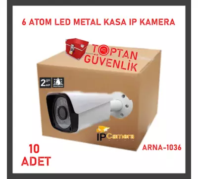 2.0 MP 1080P 6 ATOM LED BULLET IP METAL KASA KAMERA ARNA-1036 10'LU EKONOMİK KOLİ