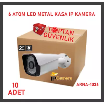 2.0 MP 1080P 6 ATOM LED BULLET IP METAL KASA KAMERA ARNA-1036 10'LU EKONOMİK KOLİ