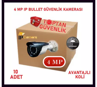 4 MP 18 SMD LED BULLET IP KAMERA ARNA-1418 10 ADET AVANTAJLI KOLİ