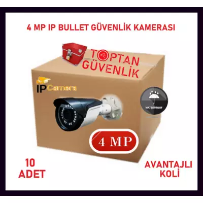 4 MP 18 SMD LED BULLET IP KAMERA ARNA-1418 10 ADET AVANTAJLI KOLİ