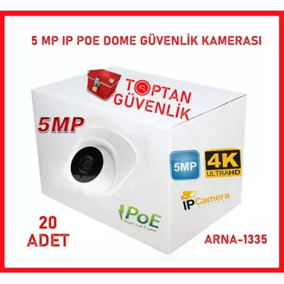 5 MP 36 LED SESLİ IP POE DOME GÜVENLİK KAMERASI ARNA-1335 20 ADET AVANTAJLI KOLİ