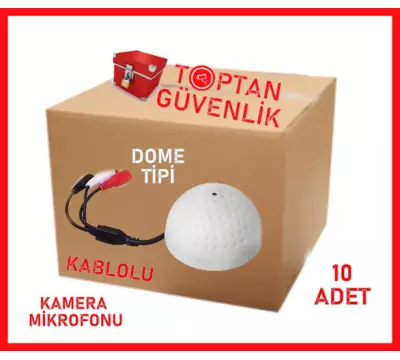 KAMERA MİKROFONU DOME TİPİ KABLOLU ARNA-6106 10 ADET EKONOMİK PAKET