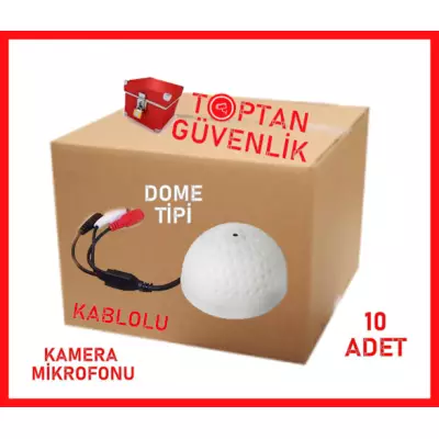 KAMERA MİKROFONU DOME TİPİ KABLOLU ARNA-6106 10 ADET EKONOMİK PAKET