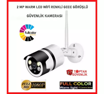 2 MP DIŞ MEKAN WİRELESS WARM LED KABLOSUZ GÜVENLİK KAMERASI ARNA-1242