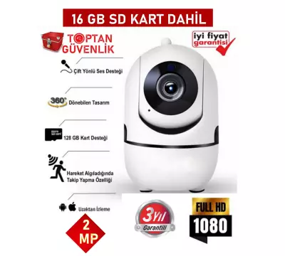 2 MP 16 GB SD Kartlı Harekete Duyarlı Bebek Takip Kamerası ARNA-1216