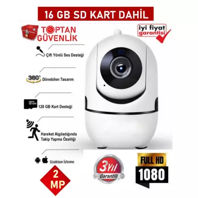 2 MP 16 GB SD Kartlı Harekete Duyarlı Bebek Takip Kamerası ARNA-1216