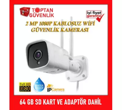 2 MP DIŞ MEKAN WİRELESS KABLOSUZ GÜVENLİK KAMERASI WF60 ARNA-1264