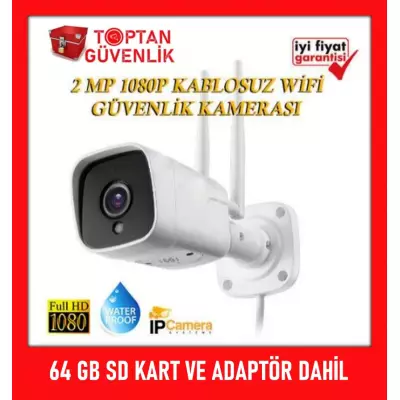 2 MP DIŞ MEKAN WİRELESS KABLOSUZ GÜVENLİK KAMERASI WF60 ARNA-1264