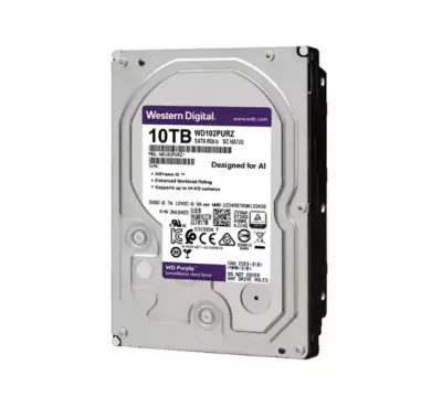 Western Digital 10 TB Purple WD102PURX  3.5" SATA 3.0 7200 RPM Hard Disk