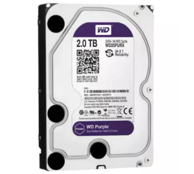 WD Purple WD20PURX 2tb Sata 6gb/s 7/24 Güvenlik Harddisk