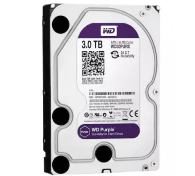 Wd 3 Tb 3.5" intellipower Purple Av-Gp 64Mb Sata Wd30Purx Güvenlik Harddiski